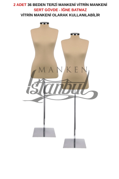 TOPTAN- ÇOK AL AZ ÖDE - 2 ADET - 36 Beden - Vitrin Mankeni - İğne Batmaz