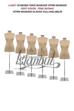 TOPTAN- ÇOK AL AZ ÖDE - 2 ADET - 36 Beden - Vitrin Mankeni - İğne Batmaz 6 Adet
