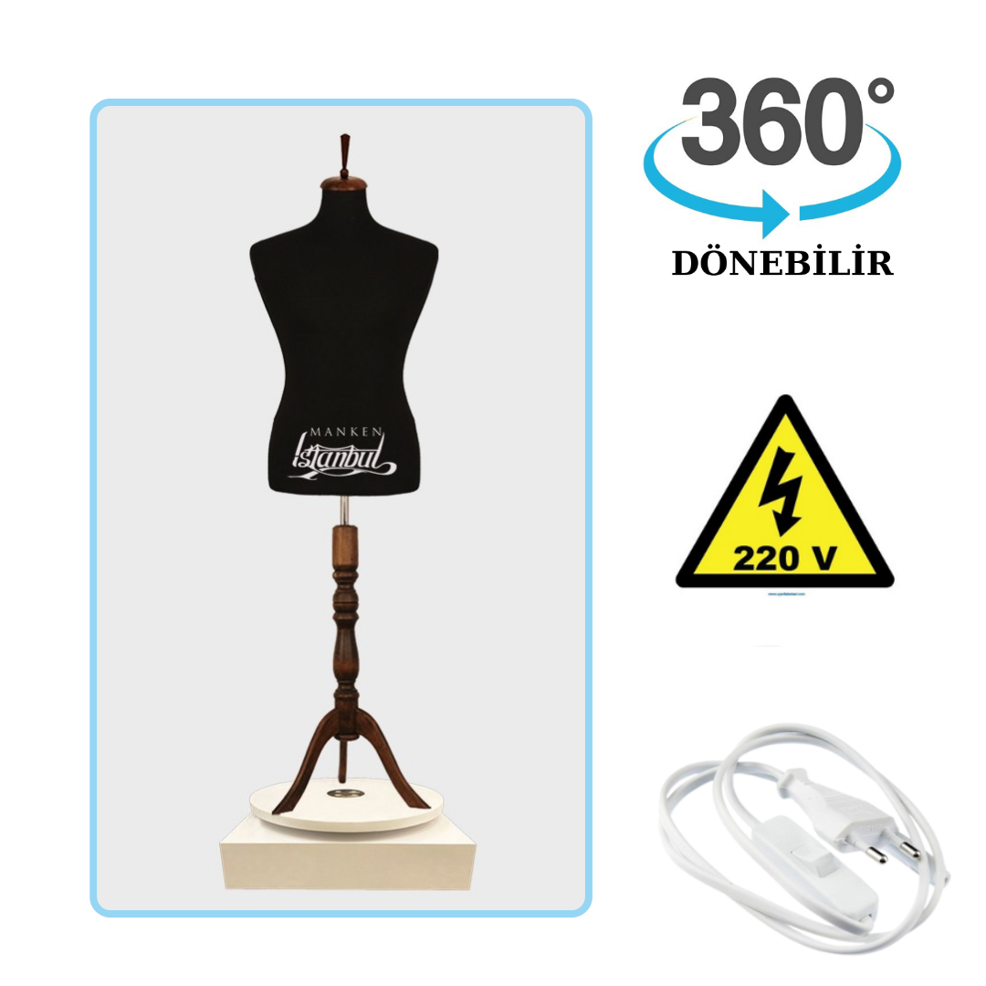 Döner Standlı Erkek Terzi Mankeni Vitrin Mankeni