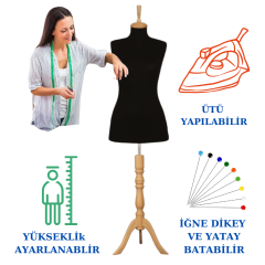 Süngerli Terzi Prova Mankeni 34-46 Beden Arası