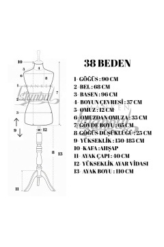 TOPTAN- ÇOK AL AZ ÖDE - 2 ADET - 36/40 Arası Beden - Vitrin Mankeni -Terzi Mankeni