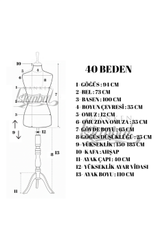 TOPTAN- ÇOK AL AZ ÖDE - 2 ADET - 36/40 Arası Beden - Vitrin Mankeni -Terzi Mankeni