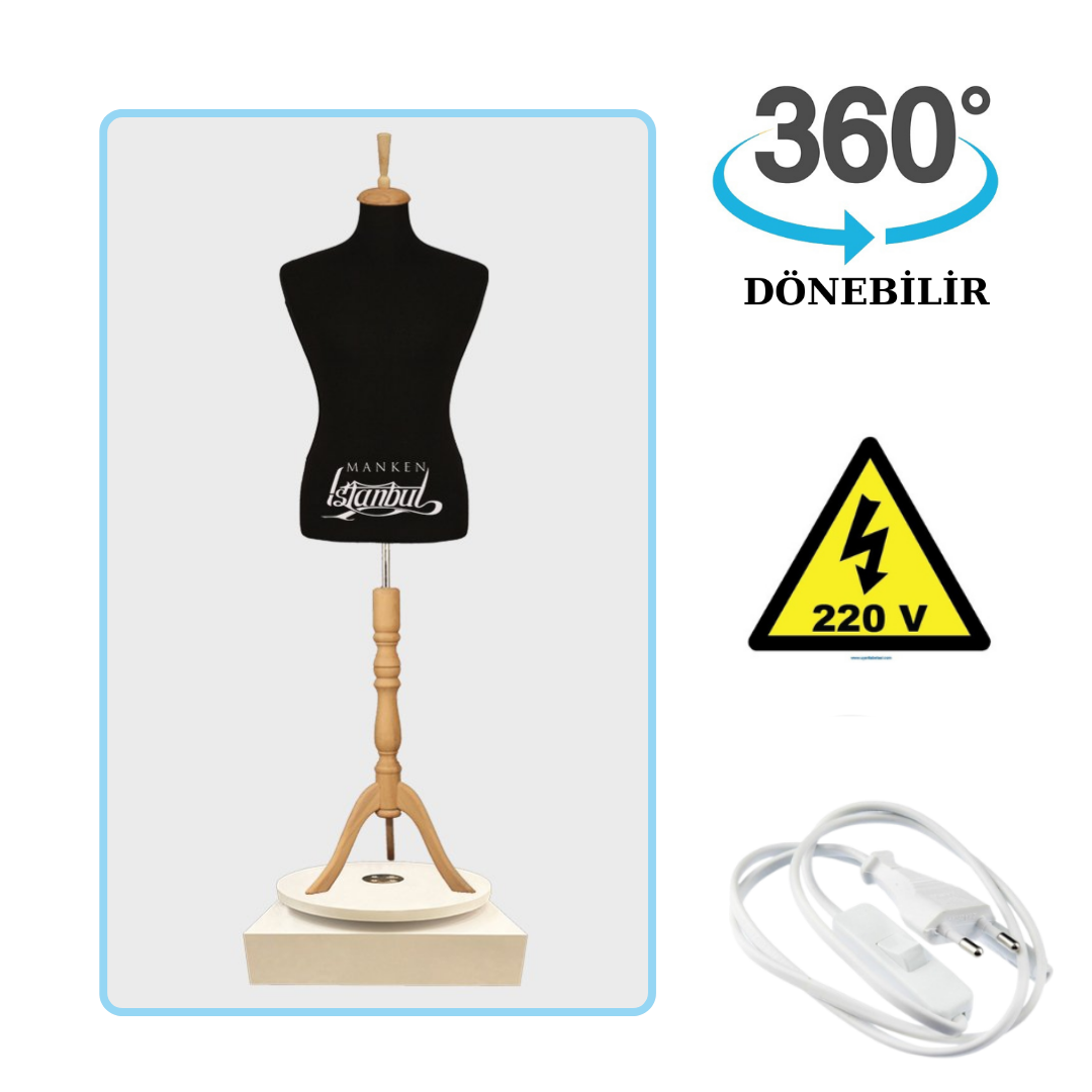 Döner Standlı Erkek Terzi Mankeni Vitrin Mankeni