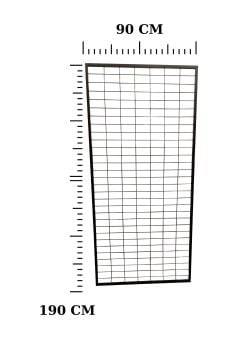 90x190 25 adet Ayakkabı Raflı Duvara Monte Tel Pano Standı