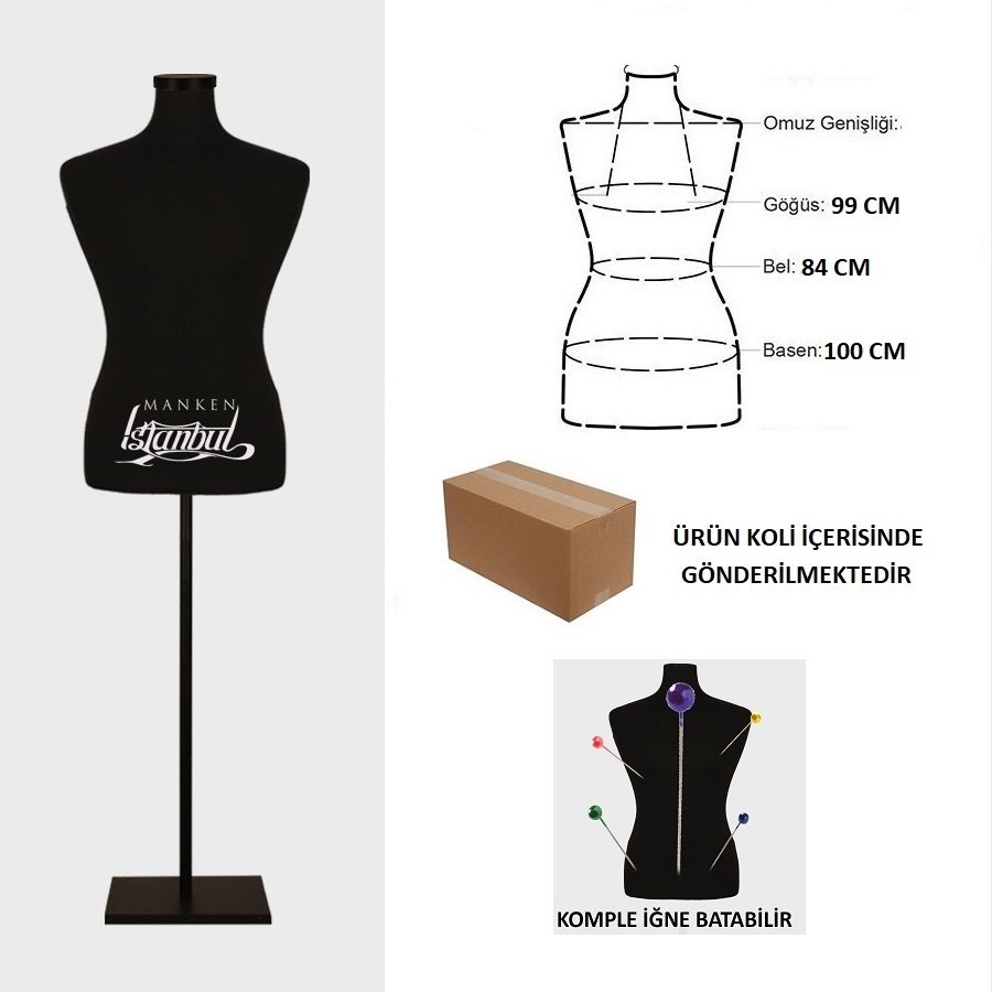 İğne Batabilen 48 Beden Erkek Terzi Mankeni Vitrin Mankeni
