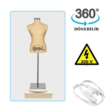 Döner Standlı Erkek Terzi Mankeni Vitrin Mankeni