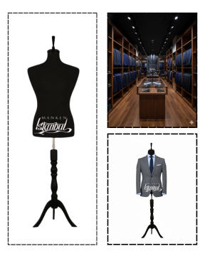 İğne Batabilen 48 Beden Erkek Terzi Mankeni Vitrin Mankeni