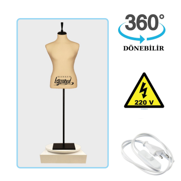 Döner Standlı Erkek Terzi Mankeni Vitrin Mankeni