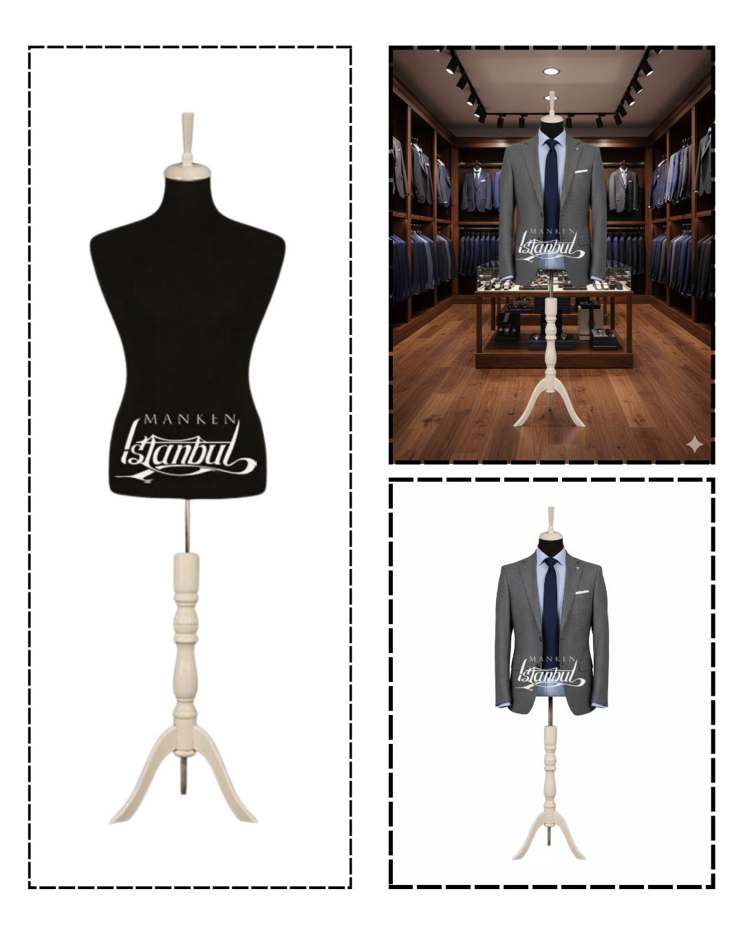 İğne Batabilen 48 Beden Erkek Terzi Mankeni Vitrin Mankeni