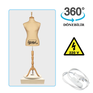 Döner Standlı Erkek Terzi Mankeni Vitrin Mankeni