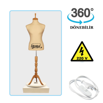 Döner Standlı Erkek Terzi Mankeni Vitrin Mankeni