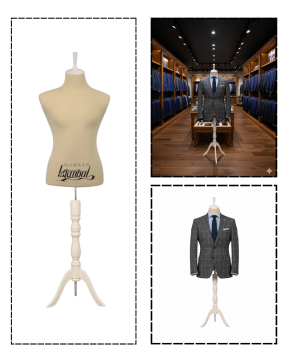 İğne Batabilen 48 Beden Erkek Terzi Mankeni Vitrin Mankeni