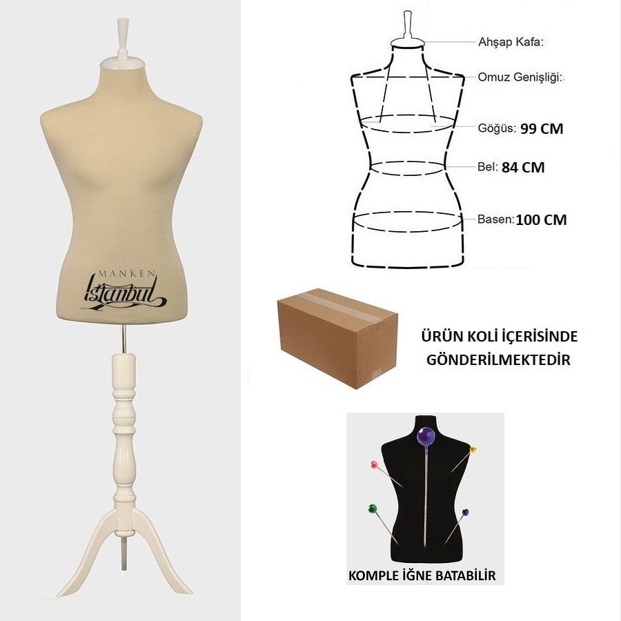 İğne Batabilen 48 Beden Erkek Terzi Mankeni Vitrin Mankeni