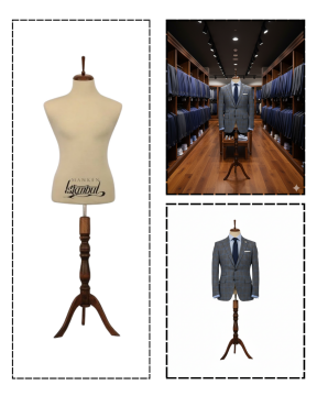 İğne Batabilen 48 Beden Erkek Terzi Mankeni Vitrin Mankeni