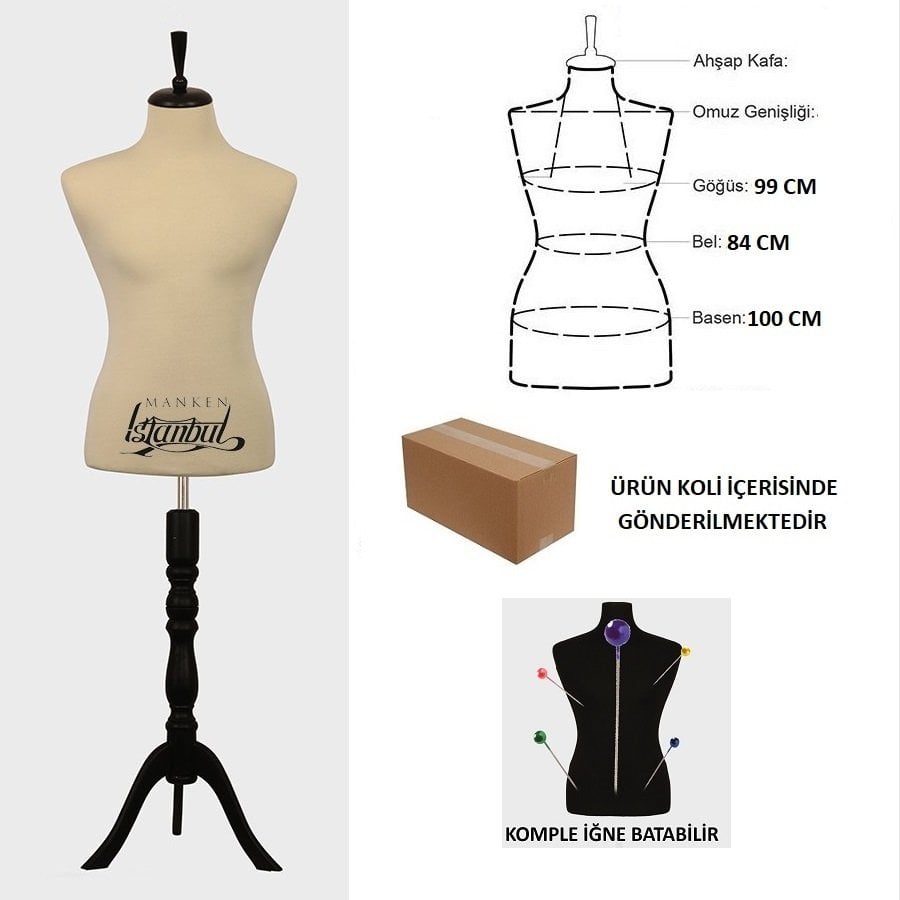 İğne Batabilen 48 Beden Erkek Terzi Mankeni Vitrin Mankeni