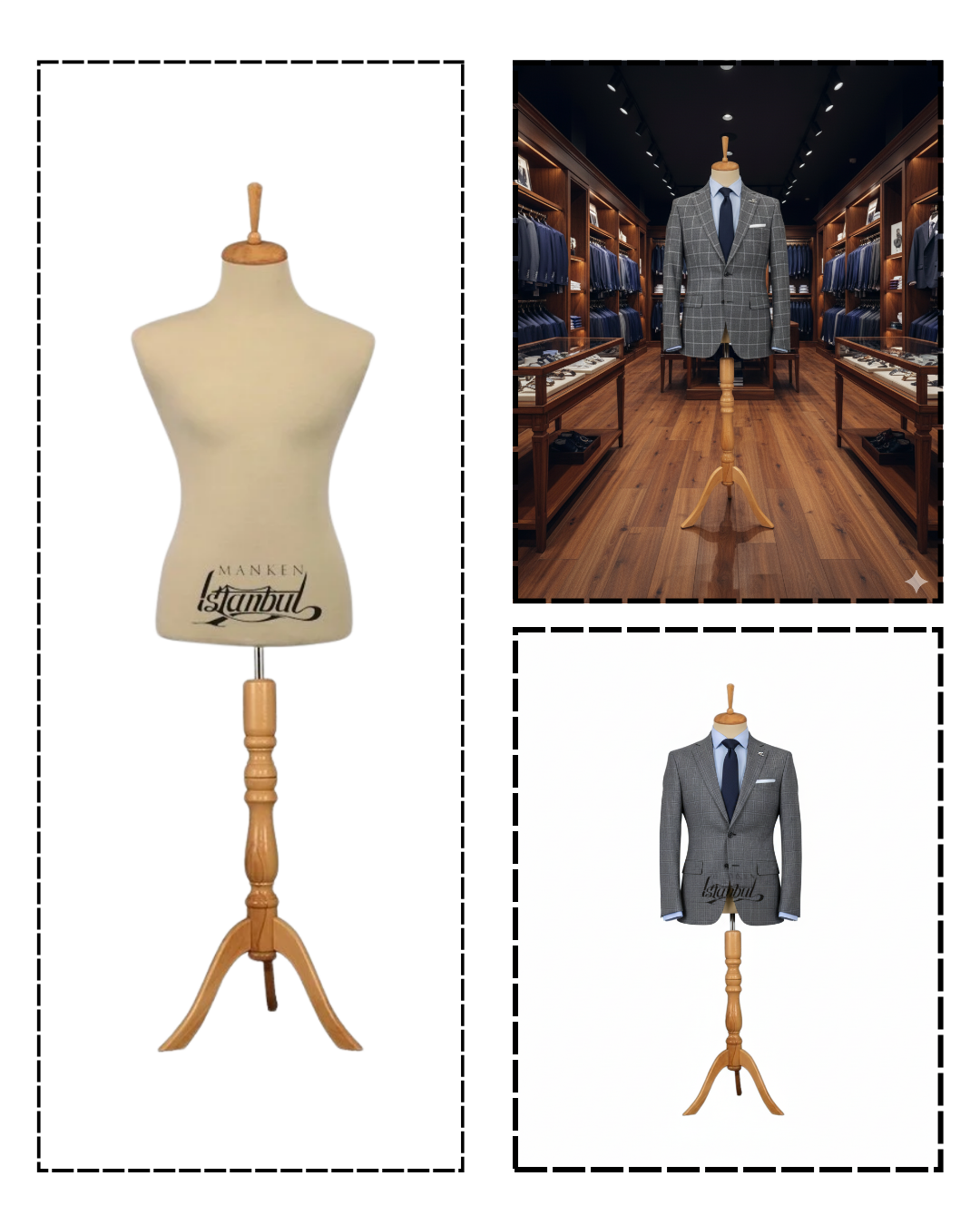 İğne Batabilen 48 Beden Erkek Terzi Mankeni