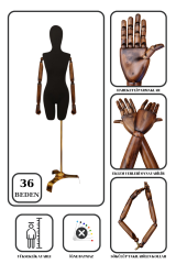 Gold Ayaklı Terzi Mankeni Vitrin Mankeni Prova Mankeni