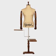 Erkek Ahşap Kollu Lüks Ayaklı Terzi Mankeni