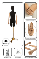 Gold Ayaklı Terzi Mankeni Vitrin Mankeni Prova Mankeni