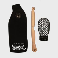 Tel Kafalı Erkek Ahşap Kollu Terzi Mankeni Vitrin Mankeni