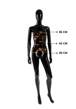 PP Kalite Plastik Uzun Ömürlü Bayan Vitrin Mankeni