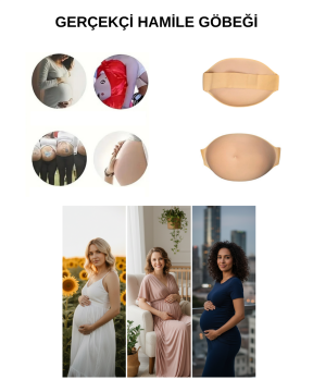 08/09 Ay Dayanıklı ve Nefes Alan Yapay Hamile Göbek