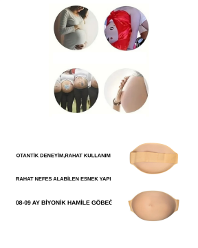 08/09 Ay Dayanıklı ve Nefes Alan Yapay Hamile Göbek