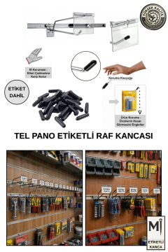 Koruma Kauçuklu Etiketli Kanallı Pano Kancası Galvaniz