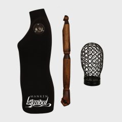 Ahşap Kollu Lüks Ayaklı Terzi Mankeni Vitrin Mankeni