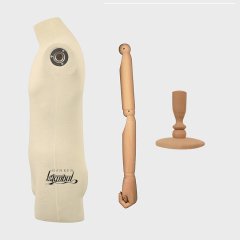 Pantolon Giyebilen Ahşap Kollu Erkek Terzi Mankeni Vitrin Mankeni