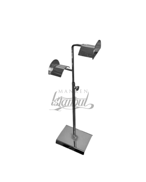 2 Li Silver Yükseklik Ayarlanabilir Çanta Standı Çanta Askısı