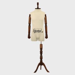 Pantolon Giyebilen Ahşap Kollu Erkek Terzi Mankeni Vitrin Mankeni