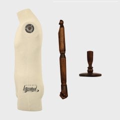 Pantolon Giyebilen Ahşap Kollu Erkek Terzi Mankeni Vitrin Mankeni