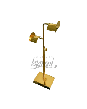 2 Li Gold Yükseklik Ayarlanabilir Çanta Standı Çanta Askısı