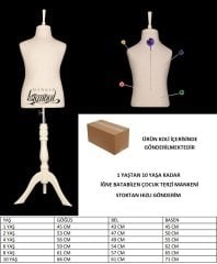 Çocuk terzi mankeni prova mankeni vitrin mankeni