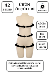 Gold Ayaklı Terzi Mankeni Vitrin Mankeni Prova Mankeni 42 beden