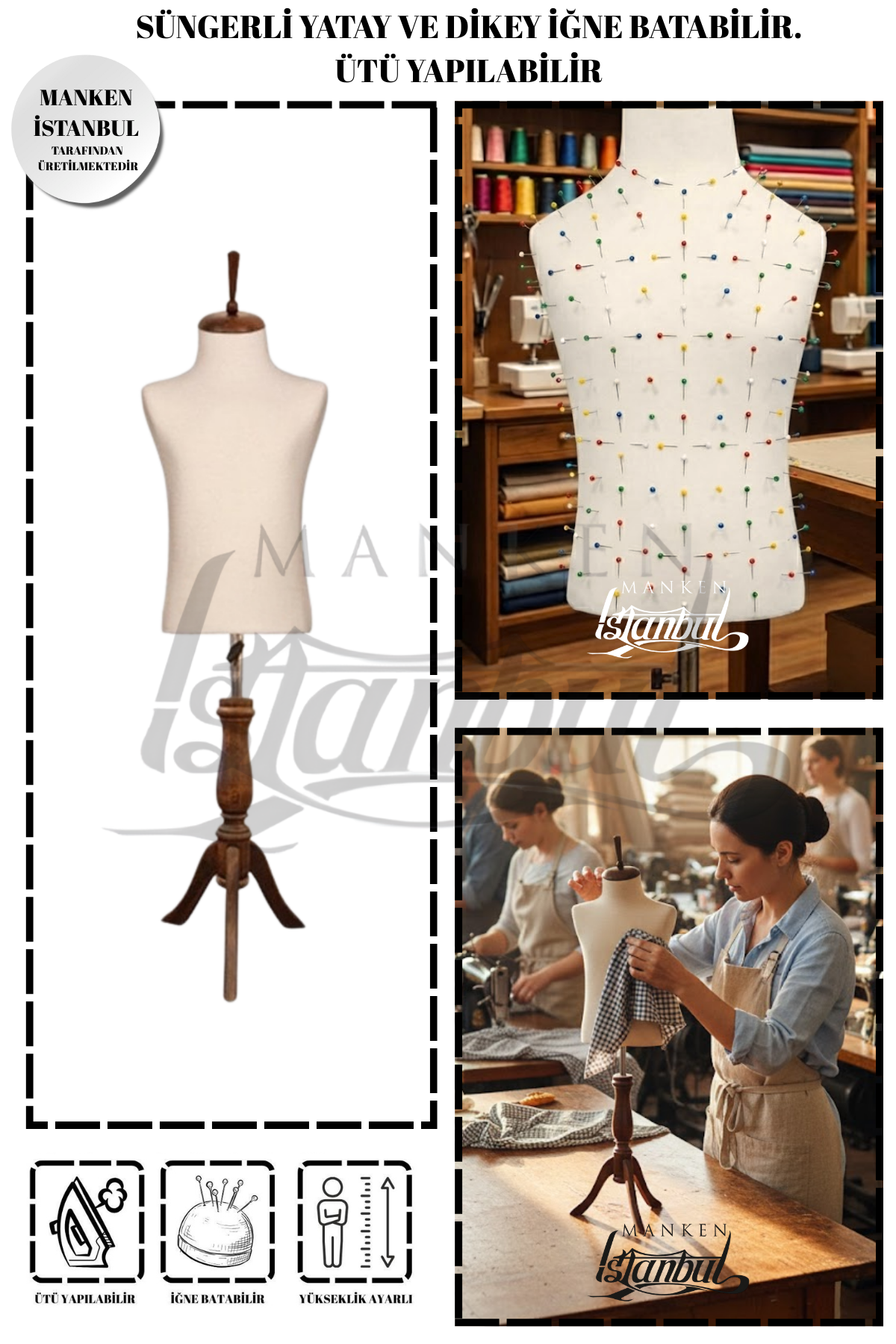 Çocuk terzi mankeni prova mankeni vitrin mankeni