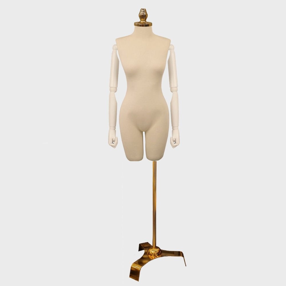Gold Ayaklı Terzi Mankeni Vitrin Mankeni Prova Mankeni 36 beden