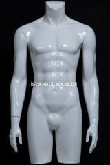 Erkek yarım vitrin mankeni, vitrin mankenleri