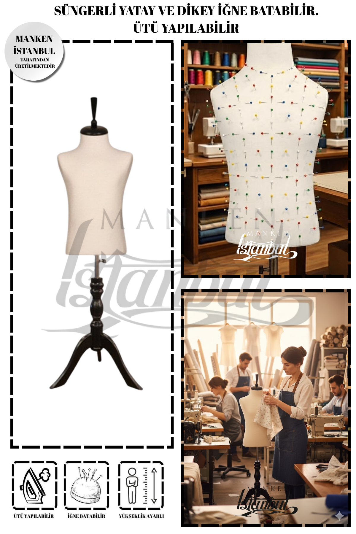 Çocuk terzi mankeni prova mankeni vitrin mankeni