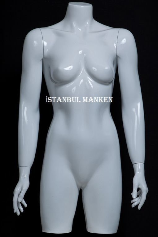 Bayan yarım vitrin mankeni, vitrin mankenleri