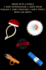 Riga - Dikiş Setli Yatay ve Dikey İğne Batan Terzi Mankeni 40 beden