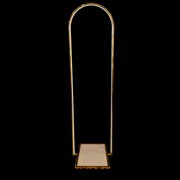 Led Işıklı Gold Kaplama Vitrin Platformu Vitrin Standı