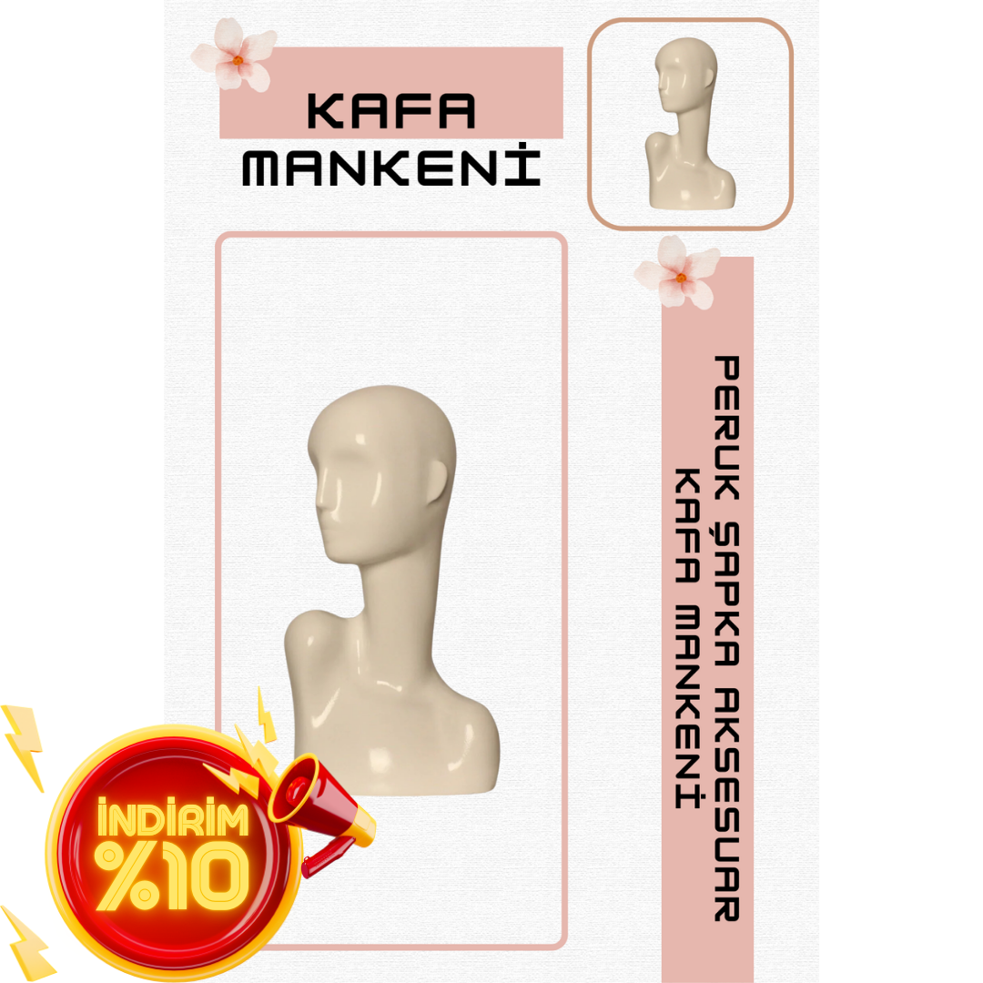 Polyester Bayan kafa mankeni, kafa mankenleri