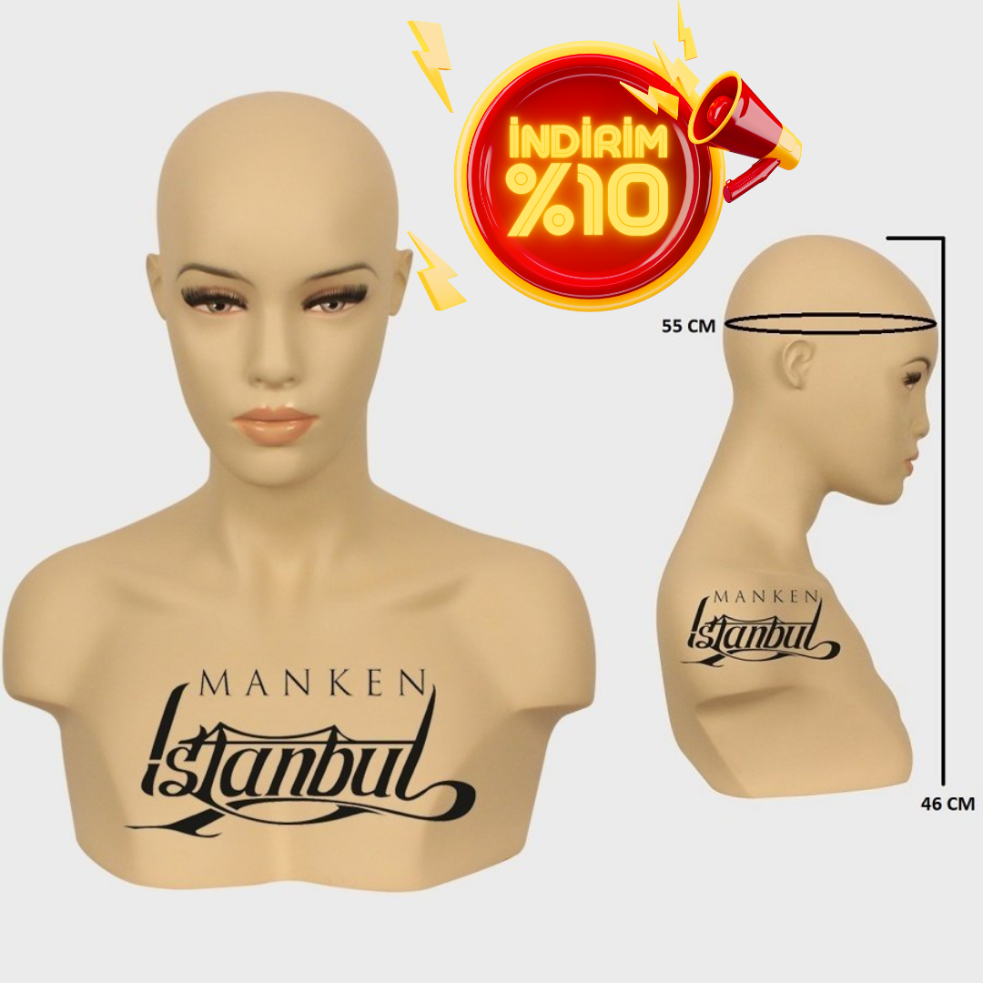 Polyester Bayan kafa mankeni, kafa mankenleri