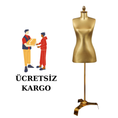 Gold Ayaklı Süngerli Terzi Mankeni Prova Mankeni