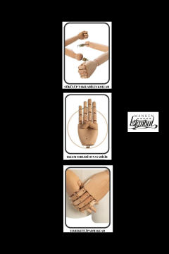 Keten Kumaş Ahşap Kollu Kafalı Çocuk Terzi Vitrin Mankeni 4 yaş