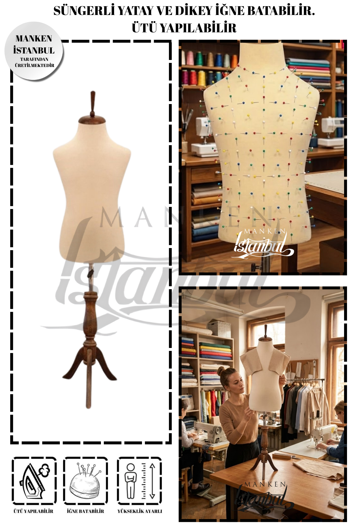 Çocuk terzi mankeni prova mankeni vitrin mankeni