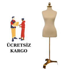 Gold Ayaklı Süngerli Terzi Mankeni Prova Mankeni