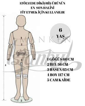 İhracat Çocuk Prova Mankeni 03 Aydan 14 Yaşa Kadar 6 YAŞ